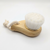 Superfine bamboo facial exfoliating brush for brightening and firming skin