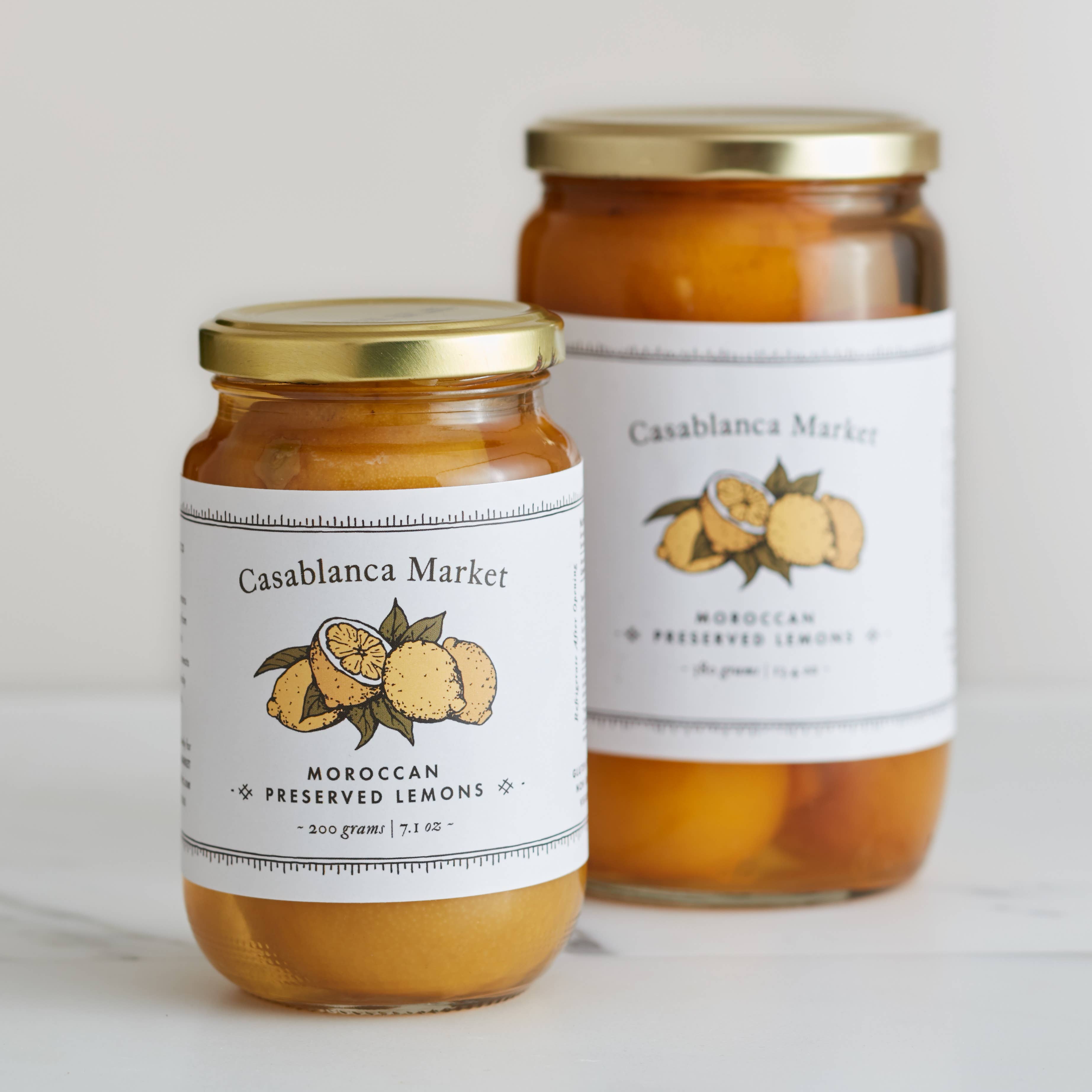 Preserved lemons served alongside a Moroccan tagine dish