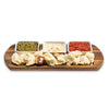 Charcuterie Board with 3 Square Ceramic Dishes  18" x 9"