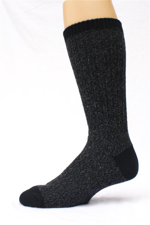 Black sock on a white background