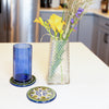 Reclaimed Glass Bottle Tapered Flower Vase