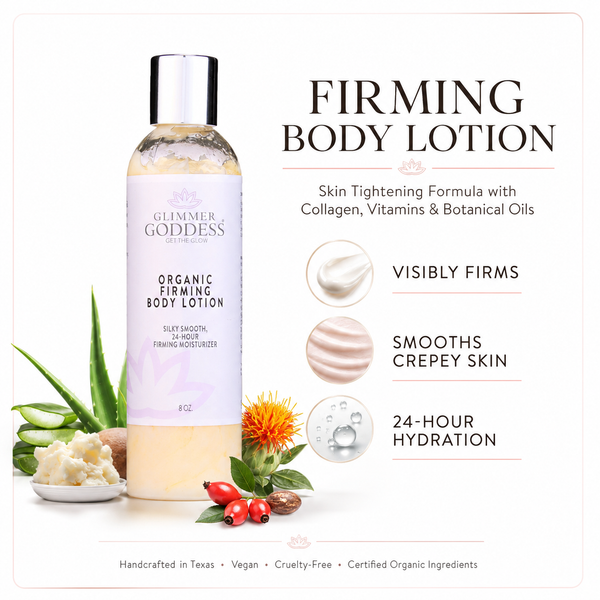 Organic Firming Body Lotion with Aloe & Rosehip – Skin-Tightening & Hydrating