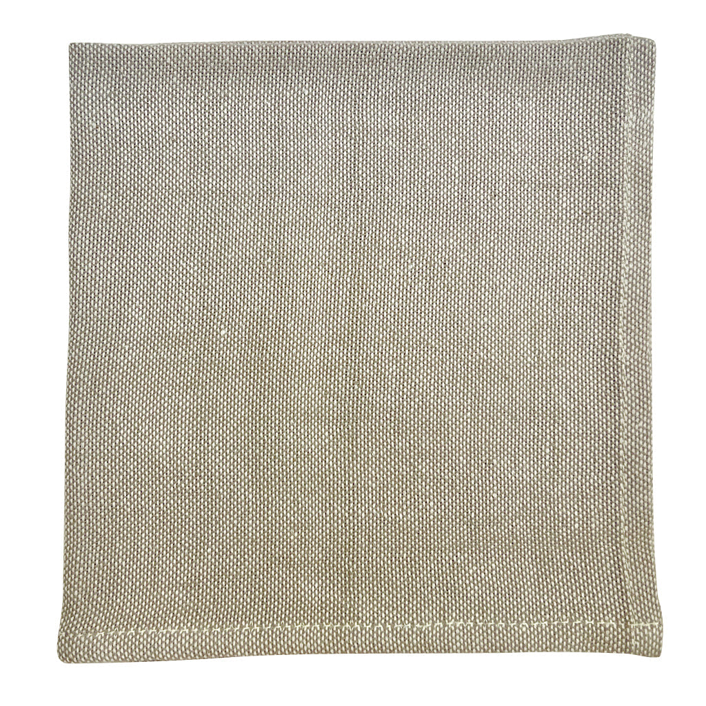 Textured gray napkin on a white background