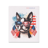 Patriotic French Bulldog Swedish dishcloth — sustainable kitchen dishcloth