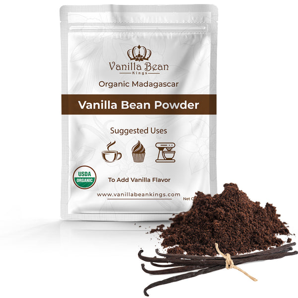 Organic Vanilla Bean Powder - Pure Ground Madagascar Vanilla