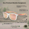 FruitLoops Bamboo Sunglasses – Polarized, UV400, Eco-Friendly