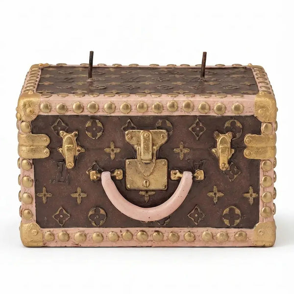Onali Pure Signature Small Brown Trunk – decorative compact storage trunk with classic design for home décor