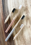 Replaceable Bamboo Toothbrush Copper Handle - Soft White Bristles