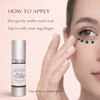How to apply Glimmer Goddess Age Reversing Eye Serum around the eye area