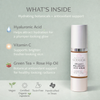 Organic ingredients in Glimmer Goddess Hyaluronic Acid Serum – multi-weight HA, vitamin C, and botanical antioxidants