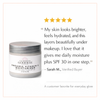 Glimmer Goddess Organic Vitamin C Moisturizer with customer review text