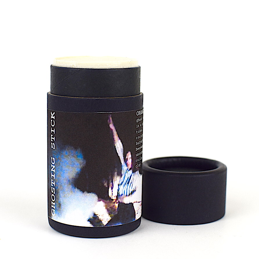 Ghosting Stick natural plant makeup balm in compostable push-up tube