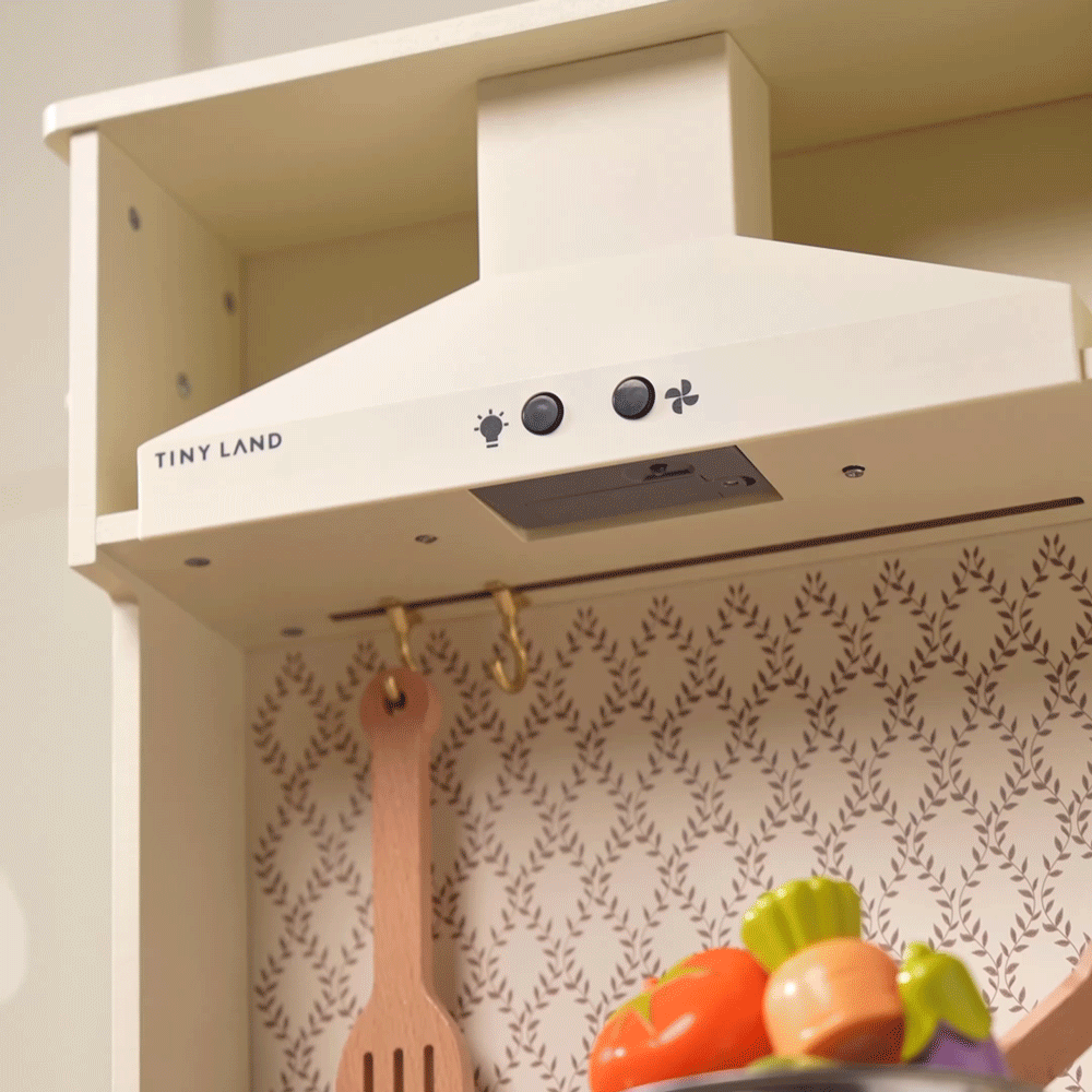 Tiny Land PopJoy Play Kitchen with Lights, Sounds & Chef Set