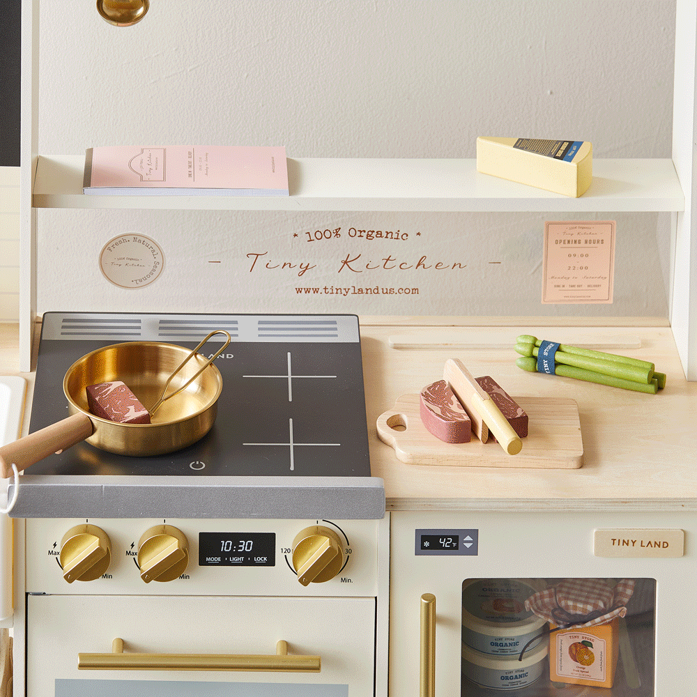 Tiny Land BistroSwitch Play Kitchen with 23 Accessories