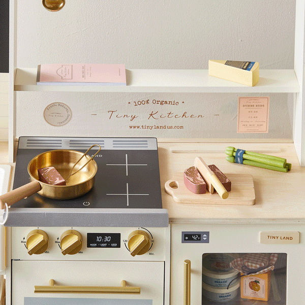 Tiny Land BistroSwitch Play Kitchen with 23 Accessories
