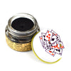 Goth Girl Makeup Balm in clear glass jar with metal lid — natural dark eye and lip paint by Plant Makeup