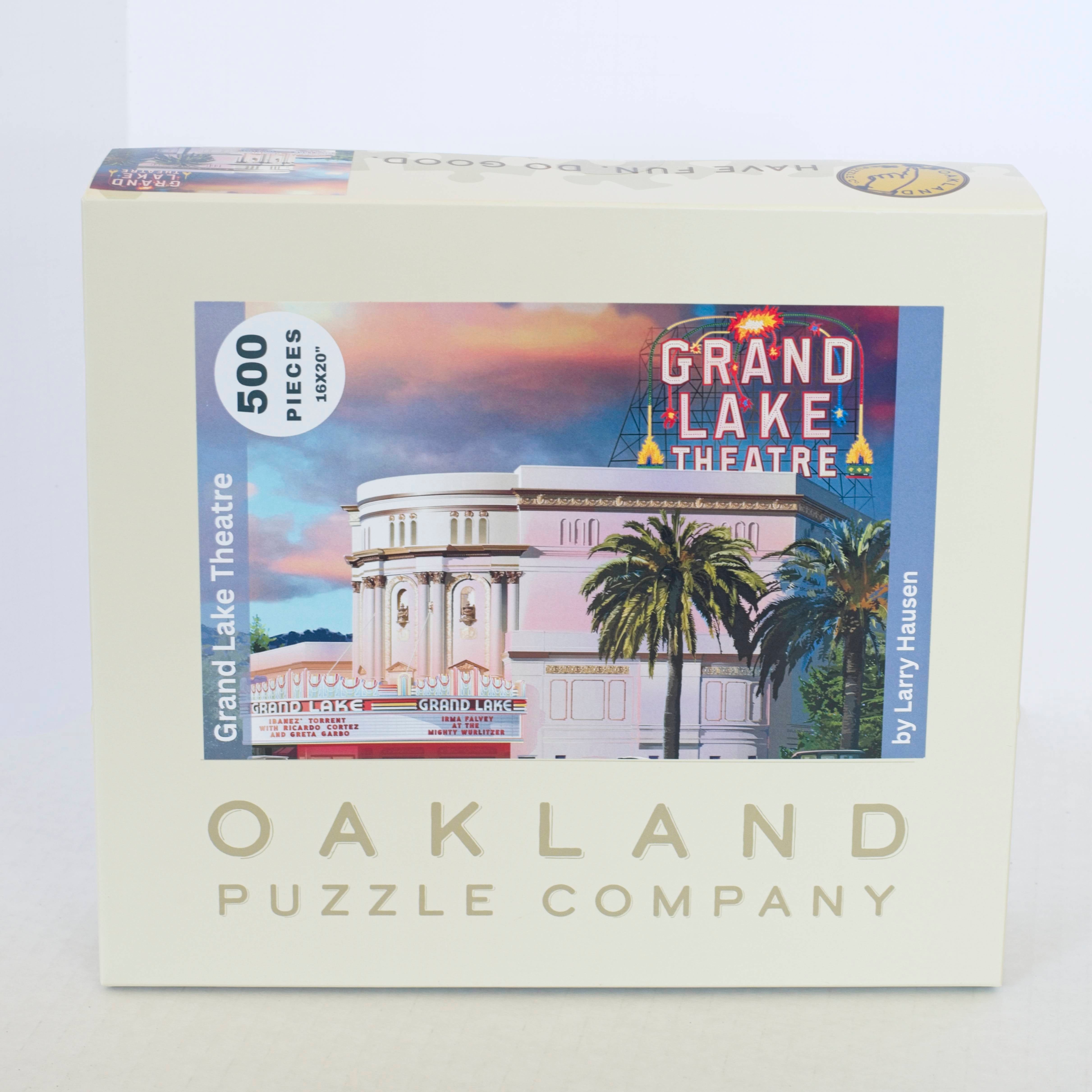 Grand Lake Theatre 500-Piece Jigsaw Puzzle by Larry Hausen