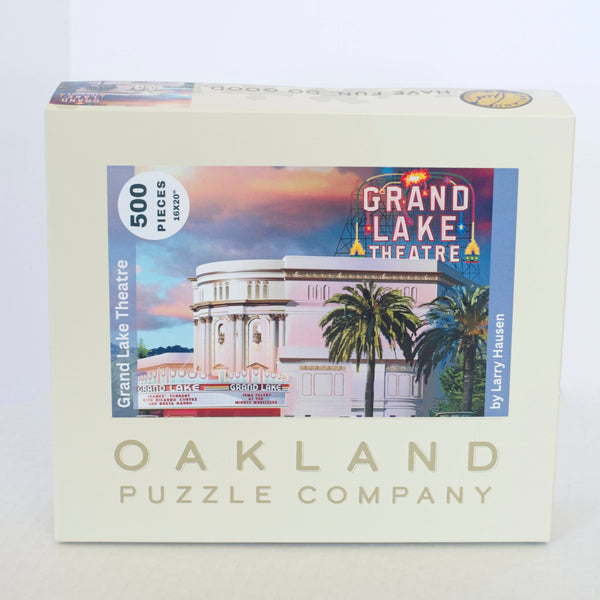 Grand Lake Theatre 500-Piece Jigsaw Puzzle by Larry Hausen