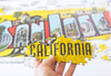 Close-up of Greetings from San Jose jigsaw puzzle pieces