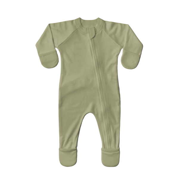 GROW WITH YOU FOOTIE + SNUG FIT | ARTICHOKE