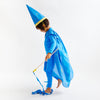 Transform your child into a mystical wizard with our Star Wizard Costume. This enchanting set includes a cape and hat, perfect for dress-up, Halloween, and imaginative play.