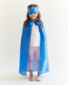 Unleash your child's inner superhero with our Star Superhero Cape and Mask Set. This captivating costume is perfect for dress-up, Halloween, and endless imaginative adventures.