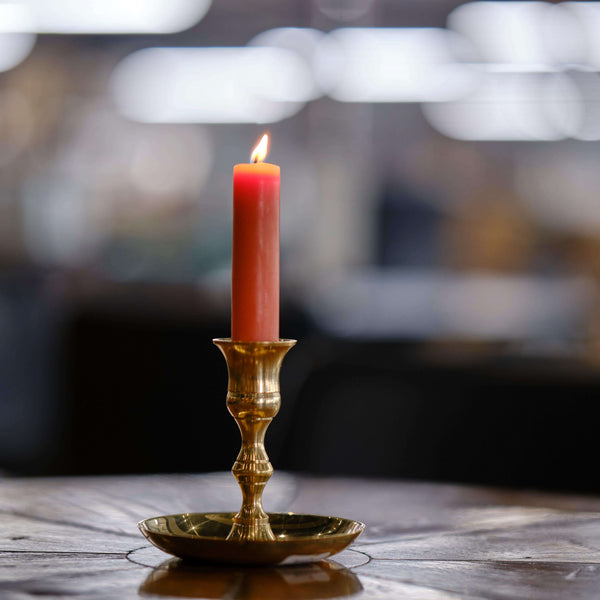 Hand-Dipped Beeswax Taper Candles – 100% Pure Beeswax, 1 Pair