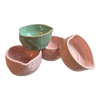 Handmade heart-shaped matcha bowl by ceramic artist Marina Caspe