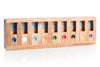 Handcrafted wooden Shut the Box brain teaser math game — a classic educational game for kids and adults