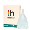 hannahCUP Medium reusable menstrual cup in medical-grade soft silicone by The Brand hannah