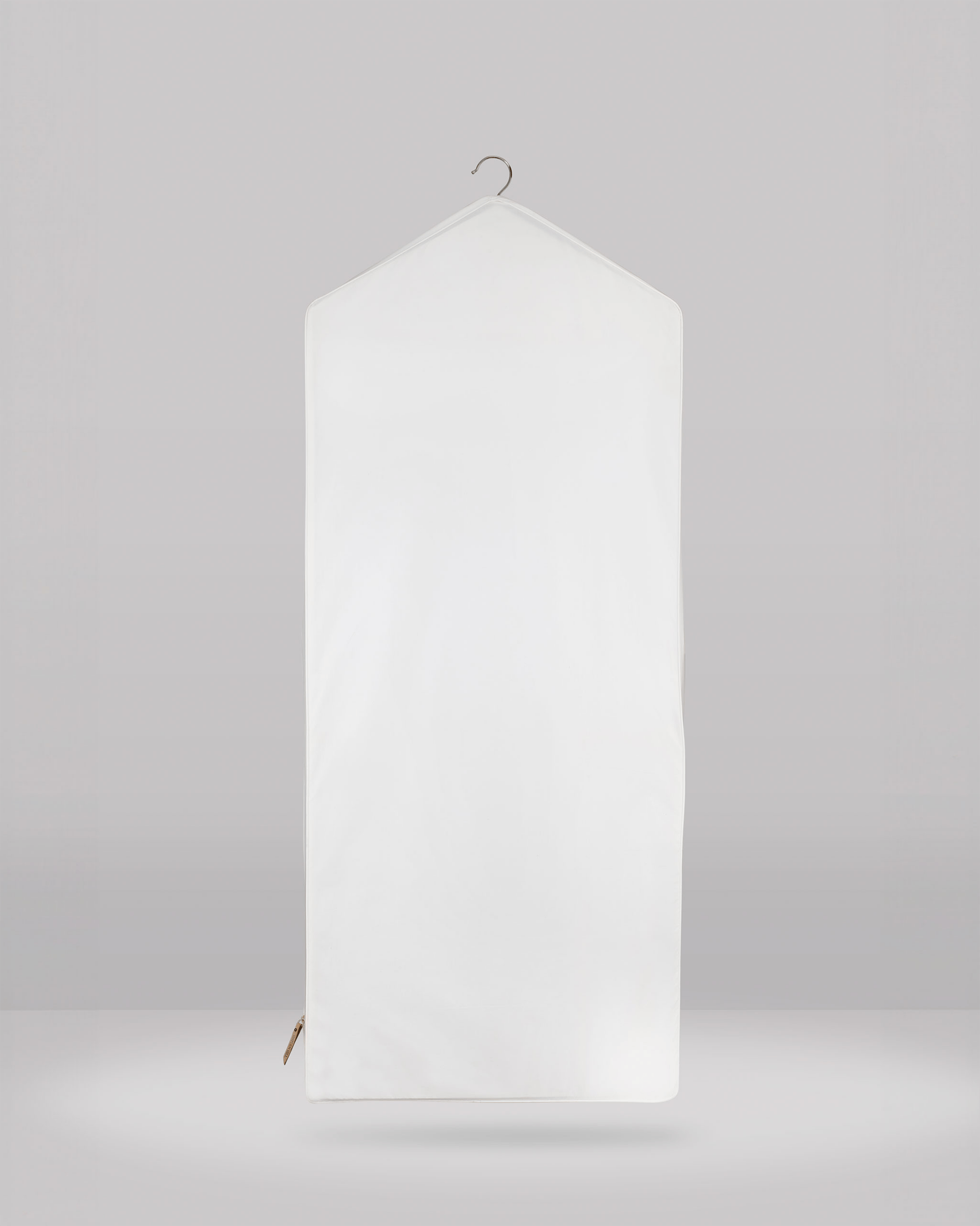 White pendant light on a gray background
