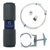 Natural Action HD-9RO post-RO revitalized water unit close-up showing build quality and quick-connect ports