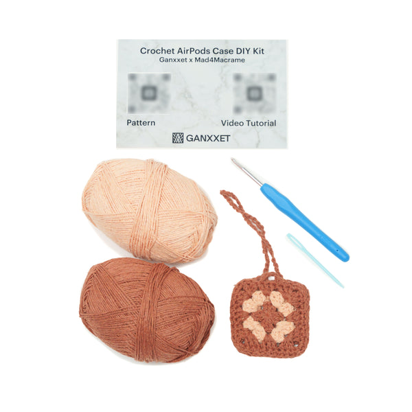 Crochet AirPods Case DIY Kit by Ganxxet x Mad4Macrame