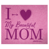 I Heart My Beautiful Mom eco-friendly Swedish dishcloth by Soak iT Up — bright, compostable kitchen cloth