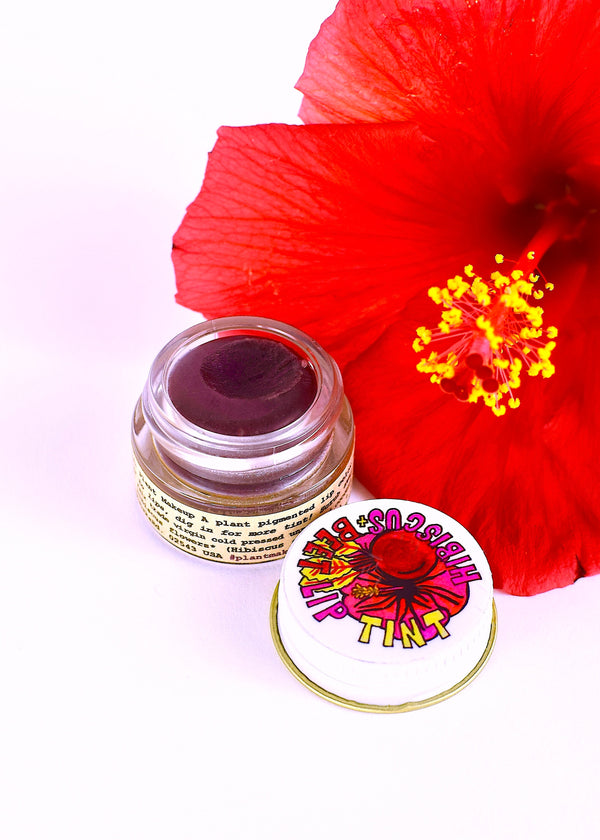 Hibiscus + Beet Lip Tint - Natural Plant Makeup Balm