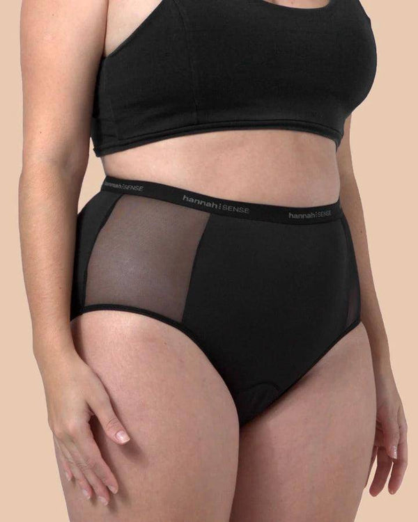 hannahSENSE High Waist period underwear back view with full coverage protection