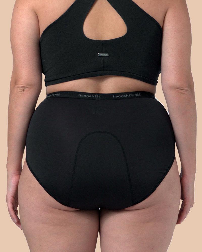 hannahSENSE High Waist period underwear fabric layers – organic cotton lining detail