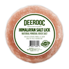 DeerDoc Himalayan salt lick mockup showing mineral block for deer antler growth and herd health