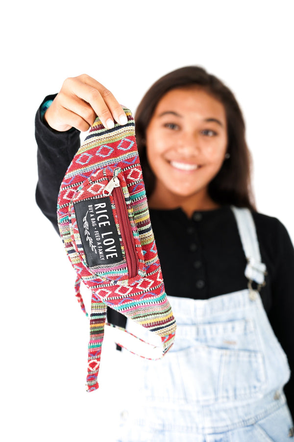 Rice Love Hip Pack – Handmade Upcycled Fair Trade Fanny Pack