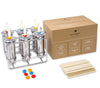 Shop eco-friendly Stainless Steel Popsicle Molds with Reusable Bamboo Sticks. Plastic-free, BPA-free, zero-waste design perfect for sustainable homemade frozen treats. Family-friendly & dishwasher safe.