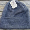 Iditarod 100% baby alpaca beanie hat in medium grey with fleece lining