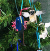 Angel Pug Ornament: Eco-friendly, handmade in USA. Whimsical dog Christmas ornament. Shop now! 