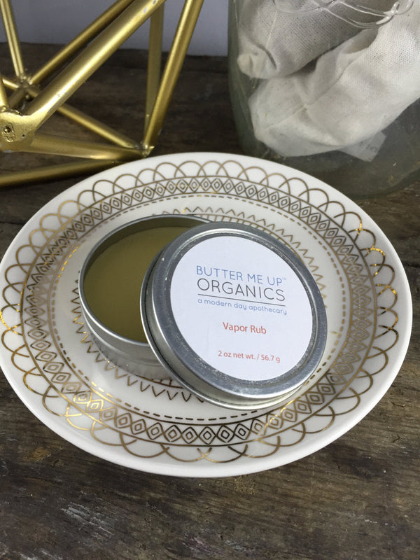 Organic Vapor Rub Sick Balm – Petroleum-Free, Essential Oil Chest Rub