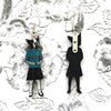 Boston Terrier Dog Earrings: Eco-friendly, recycled wood, handmade in USA. Show your love for Boston Terriers! Shop now!