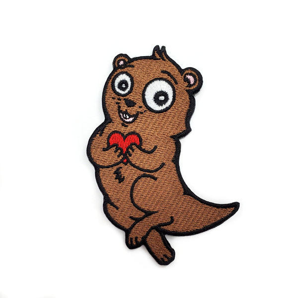 Adorable "Significant Otters" patch - iron-on or sew, 4", durable & cute. Spice up jackets, backpacks, bags & more! Perfect couple gift. Shop Kolorspun now!