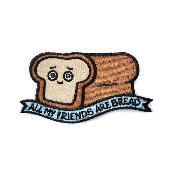 Love bread? Then you need the "All My Friends Are Bread" patch! This funny, 3.5-inch embroidered patch is perfect for ironing or sewing onto your favorite jacket, bag, or backpack. Show off your unique personality and love for all things dough-lightful. Available in iron-on, sew-on, and hook and loop versions. Order yours today and start spreading the bread love!