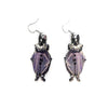 Frenchie Dog Clown Earrings: Handmade in USA, eco-friendly wood. Fun & unique dog earrings! Shop now! 