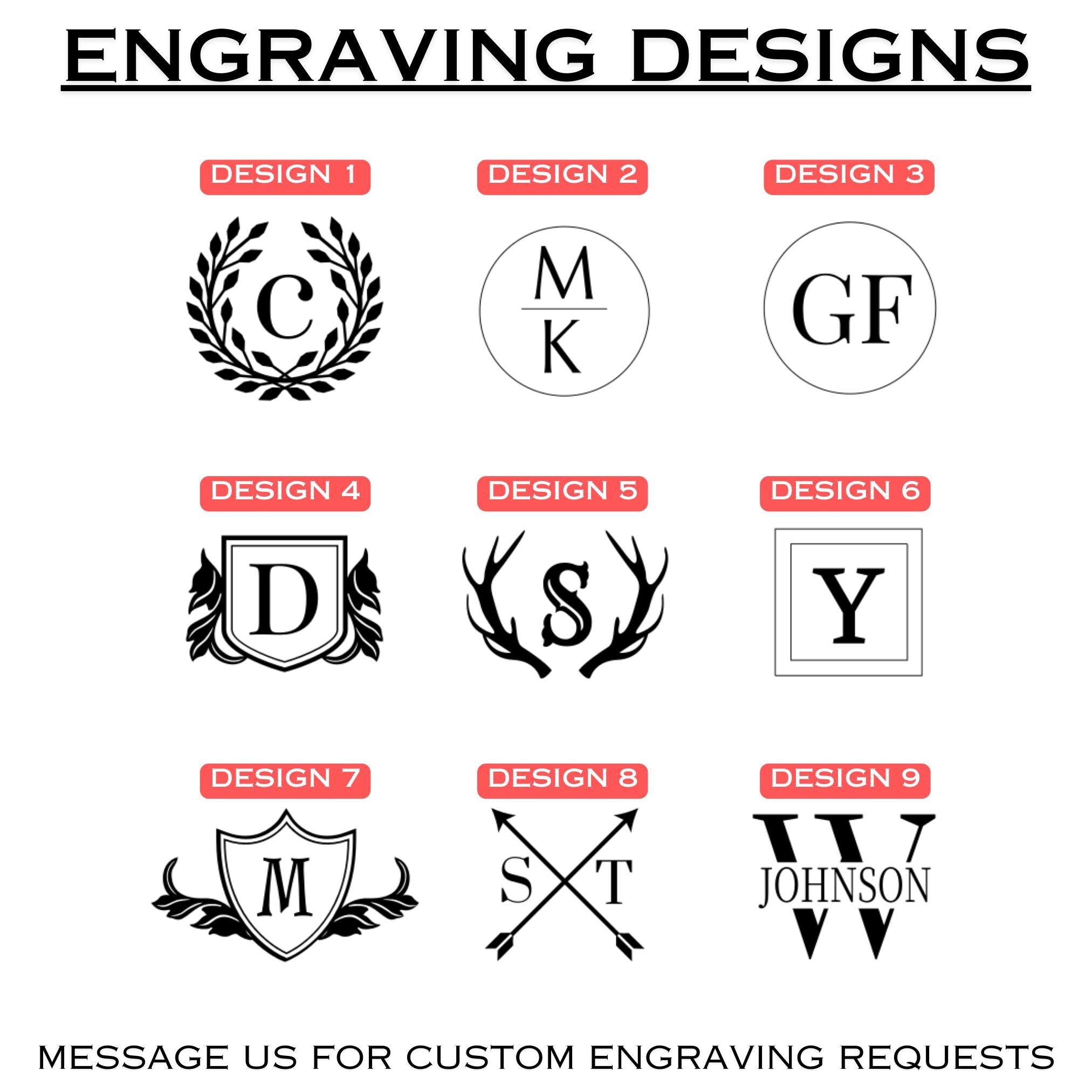 Bourbon Flight Board with Custom Engraving