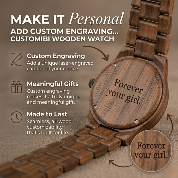 Joycoast American Walnut Northstar Wooden Watch | Sustainably Sourced