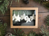 Wool Star Ornaments, Set of 5, Needle-Felted in Snowberry White